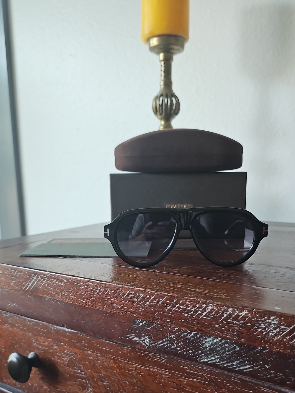 āāTOM FORD TF1225 BLACK AVIATORS NIBāā